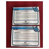 (2) Chrome Football 1st Bowman Refractors - Both #d/25