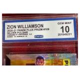 2020-21 Flux Silver Pulsar Zion Williamson - CCG 10