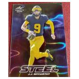 2023 Leaf Trinity JJ McCarthy Rookie Card - #d/99