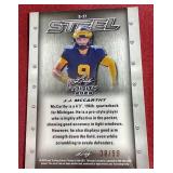 2023 Leaf Trinity JJ McCarthy Rookie Card - #d/99