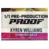 2022 Pro Set Kyren Williams 1/1 Pre-Production Proof