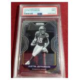 2020 Prizm Justin Jefferson B&W SP Variation Rookie - PSA 9