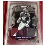 2020 Prizm Justin Jefferson B&W SP Variation Rookie - PSA 9