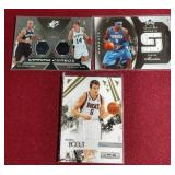 (3) Basketball Jersey Cards
