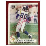 In Person Autographed Cris Carter Card - Legend!