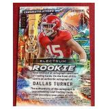 2024 Leaf Electrum Dallas Turner Autograph Rookie Card - #d/25