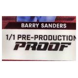Press Proof Premium Barry Sanders 1/1 Pre-Production Proof