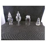 Lot of 4 - Vintage Candy/Nut Containers