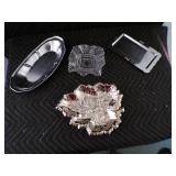 Lot of 4 - Vintage Condiment Serving Trays