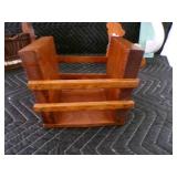 Lot of 4 - Wooden Desktop Helpers & Decor.
