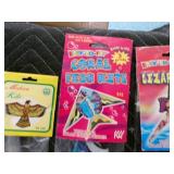 Lot of 4 - 1 Handmade Wind Spinner & 3 Kites