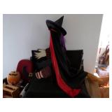 Handmade Wood Witch that ran into a Tree or Post
