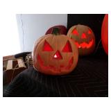 Lot of 4 - Lighted Pumpkins
