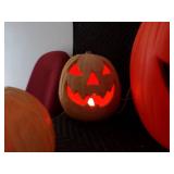 Lot of 4 - Lighted Pumpkins