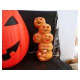 Lot of 4 - Lighted Pumpkins