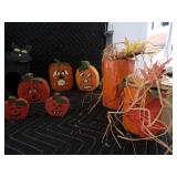 Lot of 15 Wooden Tabletop Decorations for Halloween