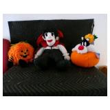 Lot of 3 Adorable Plush Halloween Stuffed Characters