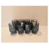 (8) BETTER HOMES & GARDENS GOBLET BLUE CUPS