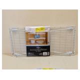 (2) MAINSTAYS LONG STACKING SHELVES