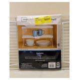 (2) MAINSTAYS LONG STACKING SHELVES