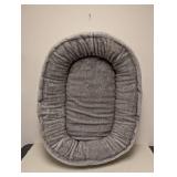 KIRKLAND SIGNATURE FURRY LARGE PET BED (TAN)