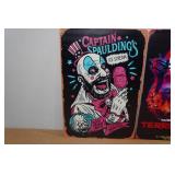 *2* Halloween Metal Signs - Clowns