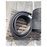 Rubber Belting Rolls with Chevron Pattern and Smooth Profiles