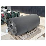 Large Roll of Conveyor Belt Material Measuring Approx. 48 Inches Wide