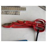 Three Milwaukee Snips, Models 48-22-4001, 48-22-4002, 48-22-4003