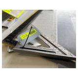 Swanson Big 12 Speed Square, Empire Rafter Square, and Two 24-Inch Squares