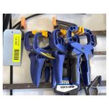 11 Clamps, Most Are Irwin Quick-Grip