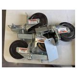 5-Inch Scaffold Casters with Four Wheels and Locks