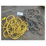 Two 12-Gauge Electrical Extension Cords, Mixed Colors