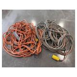 Two 12 AWG Electrical Extension Cords