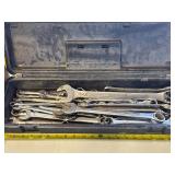 Combination Wrenches in Craftsman Case with SAE and Metric Sizes