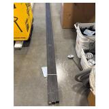 Three Black Aluminum Extrusion Rails