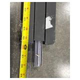 Three Black Aluminum Extrusion Rails