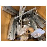 Large Box of Assorted Structural Steel Brackets and Hardware