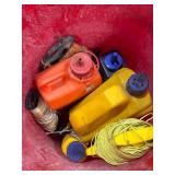Chalk Line Tools and Marking Chalk in Bucket