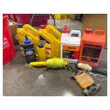 Chalk Line Tools and Marking Chalk in Bucket