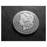 1892 CC Morgan Silver Dollar