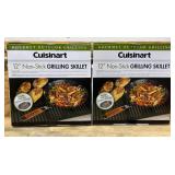 CUISINART 12  Non-Stick Grilling Skillet lot of 2