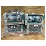 Baby GUND Spunky Puppy Rattle Booties Plush Baby Infant Shoes, Blue, One Size Fits All (lot of 4)