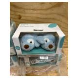 Baby GUND Spunky Puppy Rattle Booties Plush Baby Infant Shoes, Blue, One Size Fits All (lot of 4)