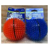 PetSport Gorilla Spiky Ball lot of 2