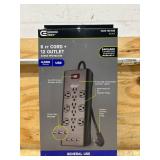 Commercial Electric 6ft Cord + 12 Outlet