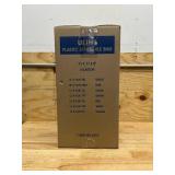 ULINE Yellow Plastic Stackable Bins (lot of 6)