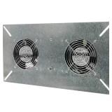 18 in. x 9 in. Silver Galvanized Steel Crawl Space Fan Vent