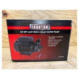 IRONTON 1/4 HP Cast Iron Clear Water Pump
