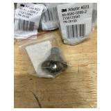 3M PPS 2.0 Spray Gun Adapter #S23, 26109, 1/4 Inch Female, 18 Thread NPS, Connects Several Paint Gun Brands to PPS 2.0 Paint Spray System, (lot of 7)